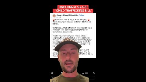 Bill-495 California kids trafficking bill!
