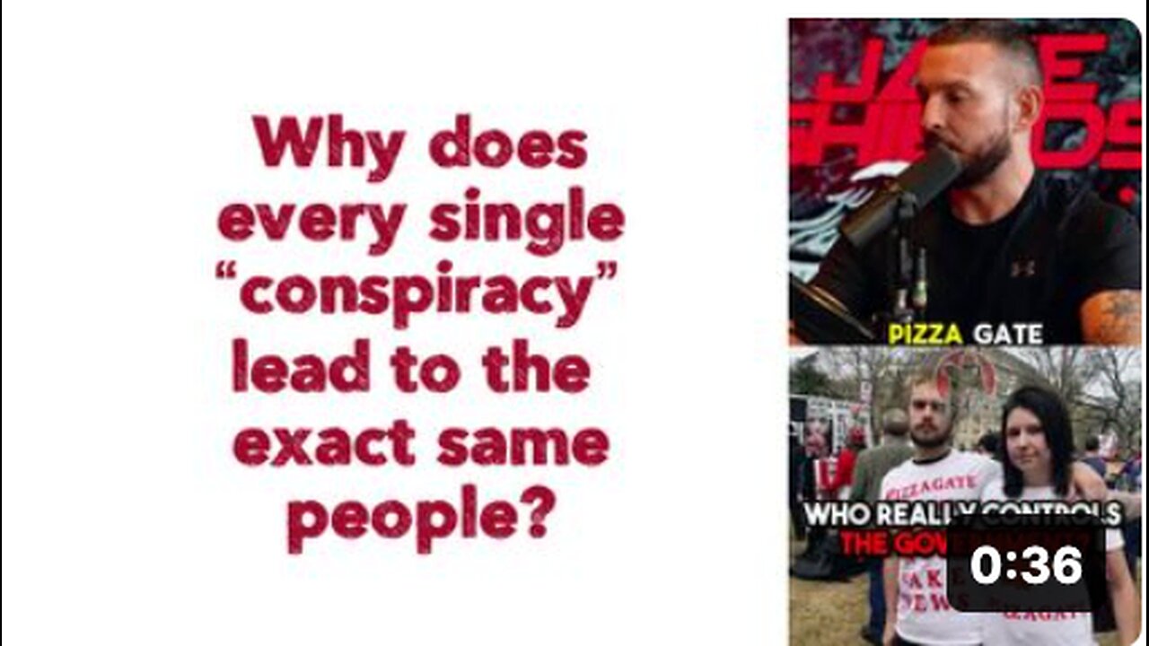 Why does every single “conspiracy” lead to the exact same people?