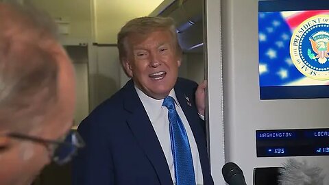 President Trump Answers Questions on Air Force One [June 17, 2025]