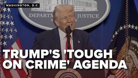 ASL - President Trump gets tough on crime. (Reenactment).