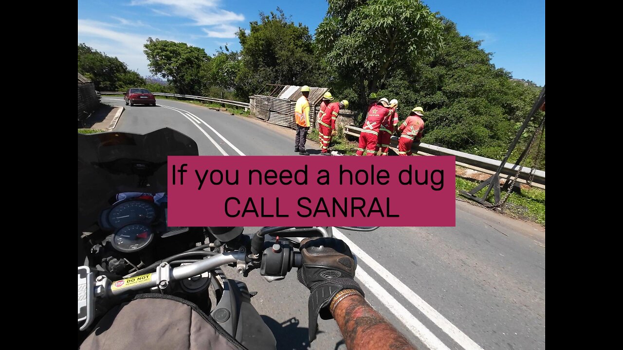 Roads blocks, stop and go and destruction