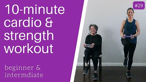 10 MINUTE CARDIOSTRENGTH WORKOUT Beginner, Intermediate