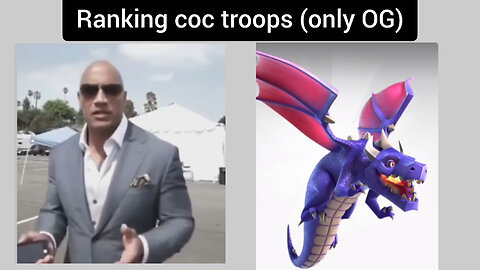ranking coc troops with meme