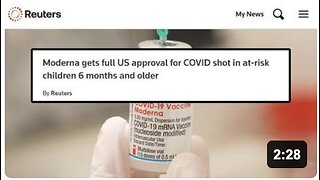 MODERNA'S COVID VACCINE FULLY APPROVED FOR CHILDREN???