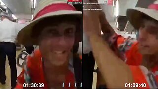 ‘Streamer’ empuja a un anciano que lo regañaba por grabar en tren en Japón