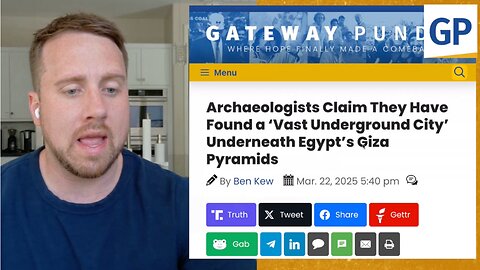 Ancient Secret EXPOSED: Giant City Lurks Under Giza Pyramids | Elijah Schaffer