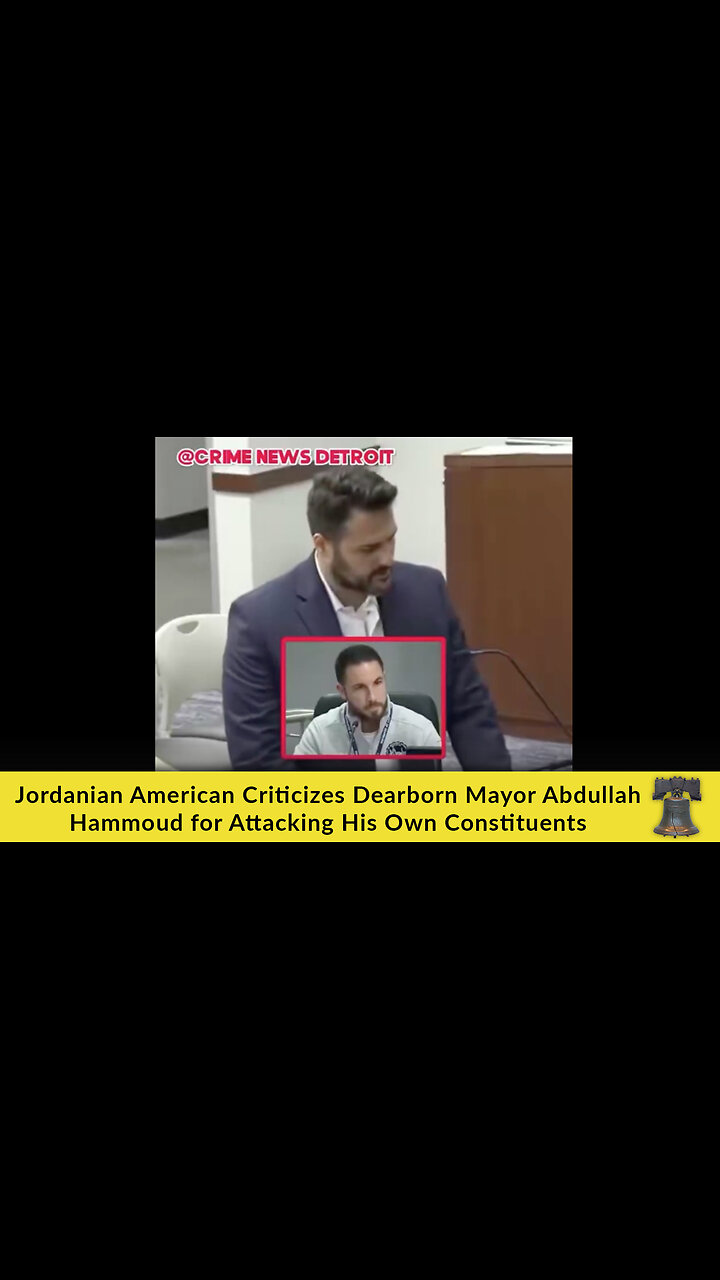 Jordanian American Criticizes Dearborn Mayor Abdullah Hammoud for Attacking His Own Constituents