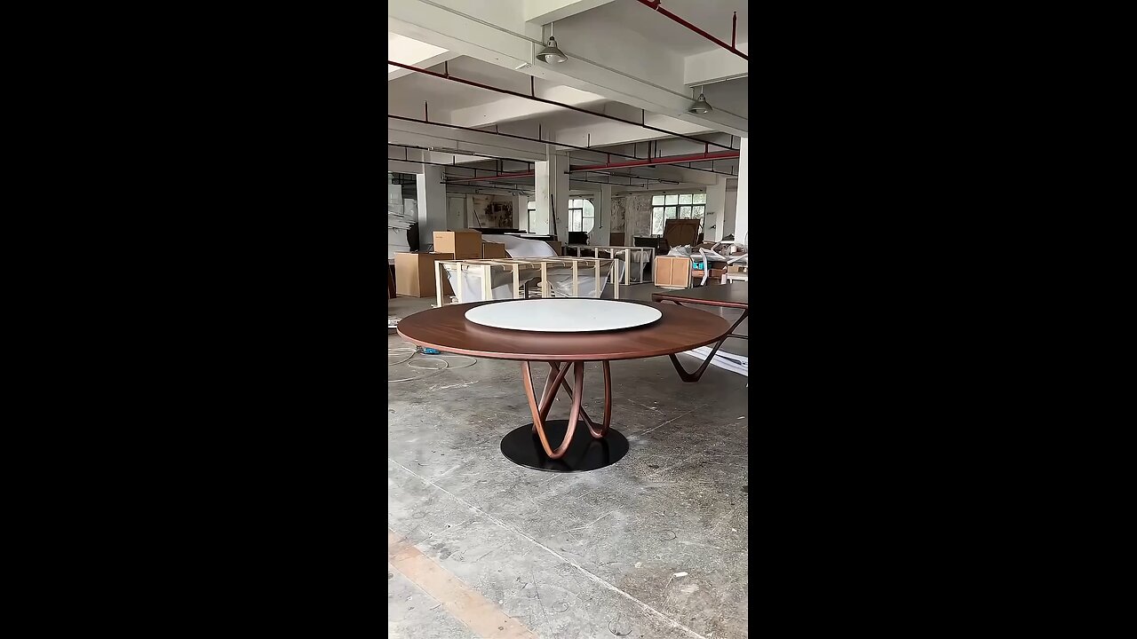 Sculptural Wooden Dinning Table Joinery