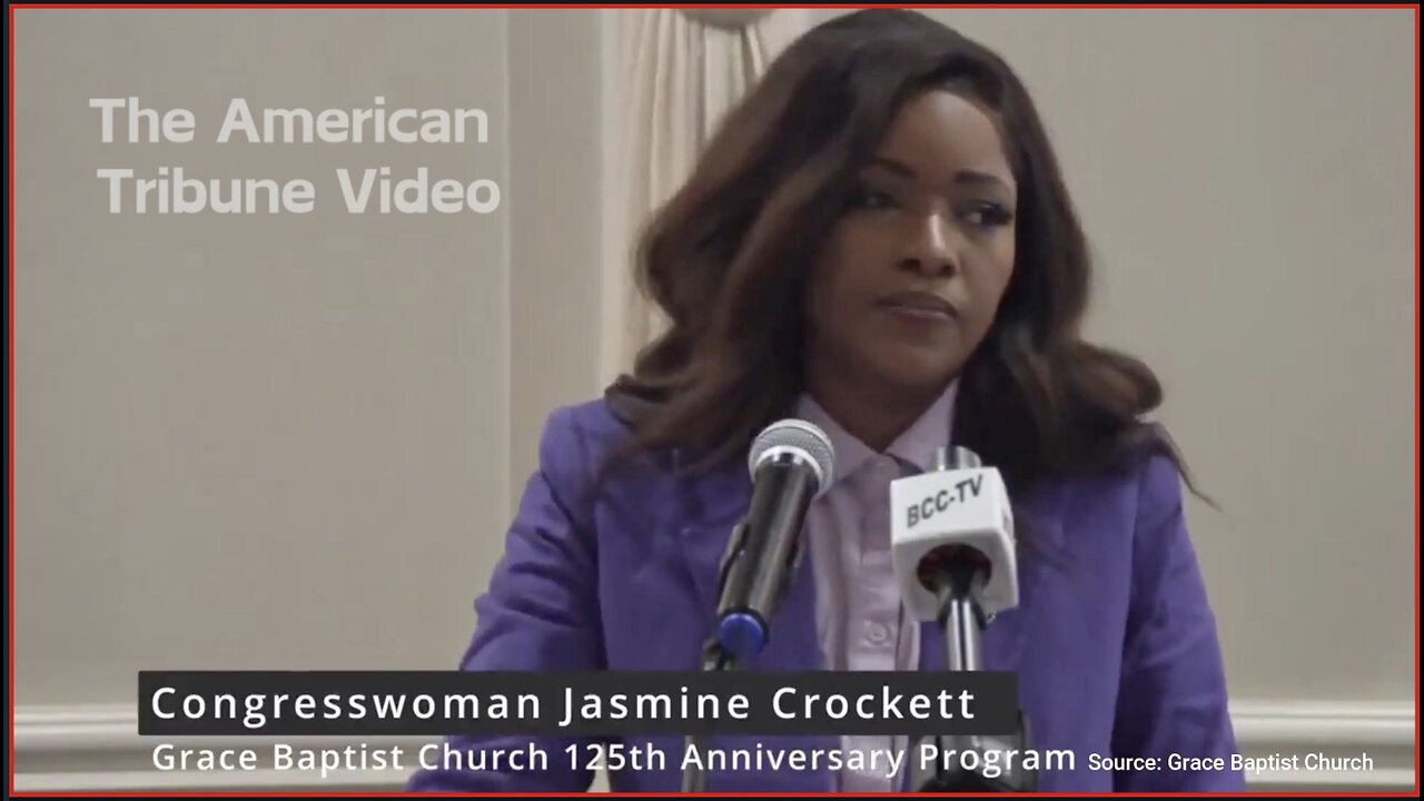 “We Done Picking Cotton,” Jasmine Crocket Goes on Insane Racist Rant During Church Service
