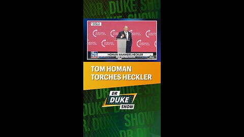 🔥Tom Homan Torches Heckler