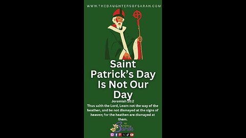 #DOS #StPatricksDay #Myths #LuckOfTheIrish #Shamrock #Clover #March17 #BibleTruths #GoodIsSovereign