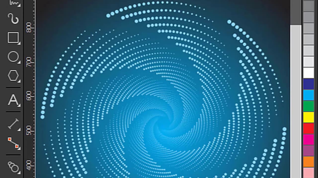 Spiral dot effect in coreldraw