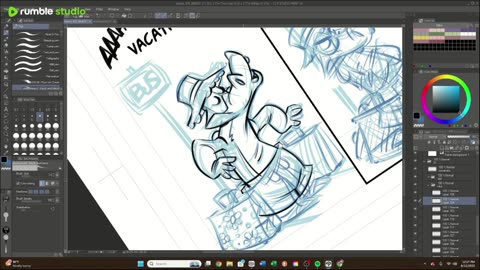 Art Stream with BASED comic | Leaving Las Vegas