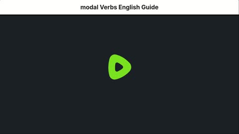 Complete Guide to English Modal Verbs - English Grammar Lesson