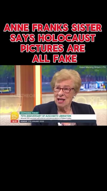 This is Eva Schloss, a Holocaust survivor and the posthumous stepsister of Anne Frank.