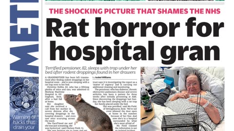 NHS Rats in Hospital Ward SHOCKER!