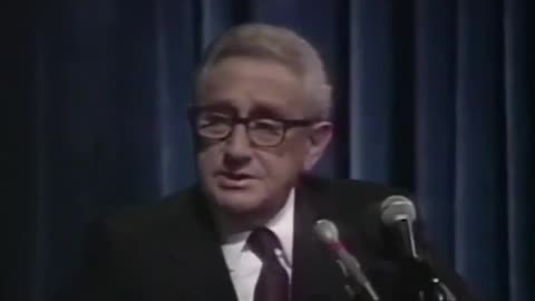Klaus Schwab's mentor Henry Kissinger, speaking in 1992