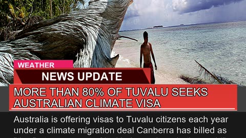 More Than of Tuvalu Seeks Australian Climate V