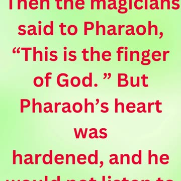 "The Magicians Acknowledge God's Power" exodus 8:18,19 #shortvideo #shorts #youtube #youtubeshorts