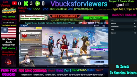 Play Word Game For VBucks! 🎉3,500+ Vbucks Giveaway Daily! / Will Make Our Own Fishing Game! :)