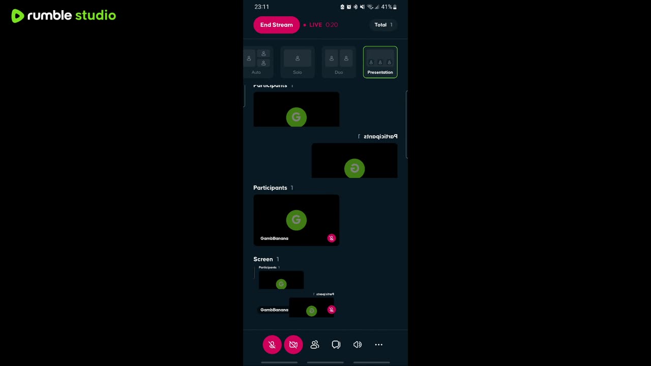 My first stream