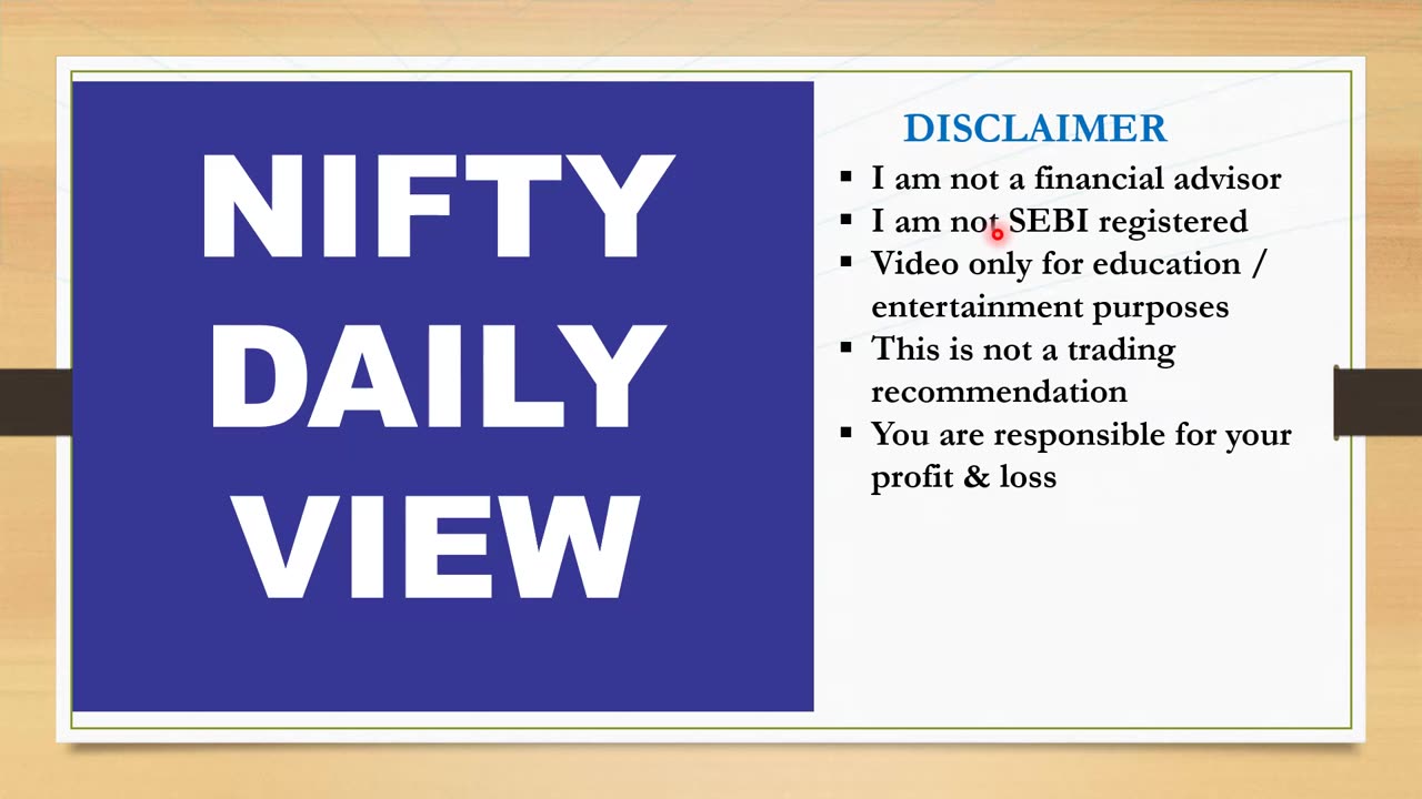 Nifty Prediction for 29th July