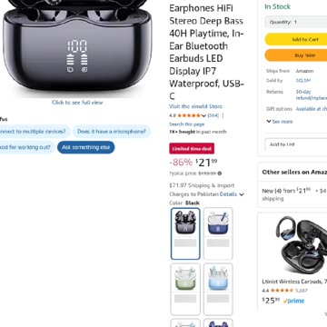 Wireless Earbuds, Bluetooth 5.4 Headphonencelling Mic