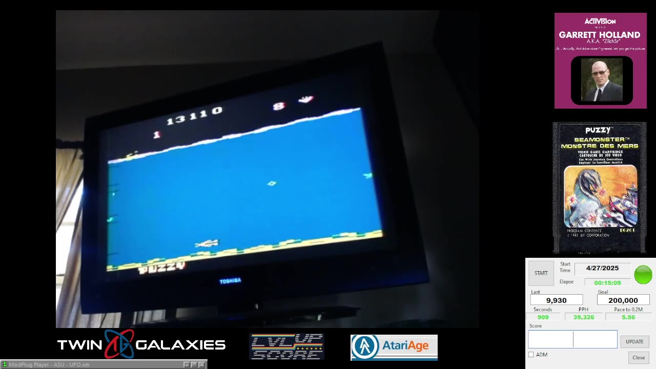 Atari 2600 NSTC - Sea Monster - Game 1-1 X/X - 202,250