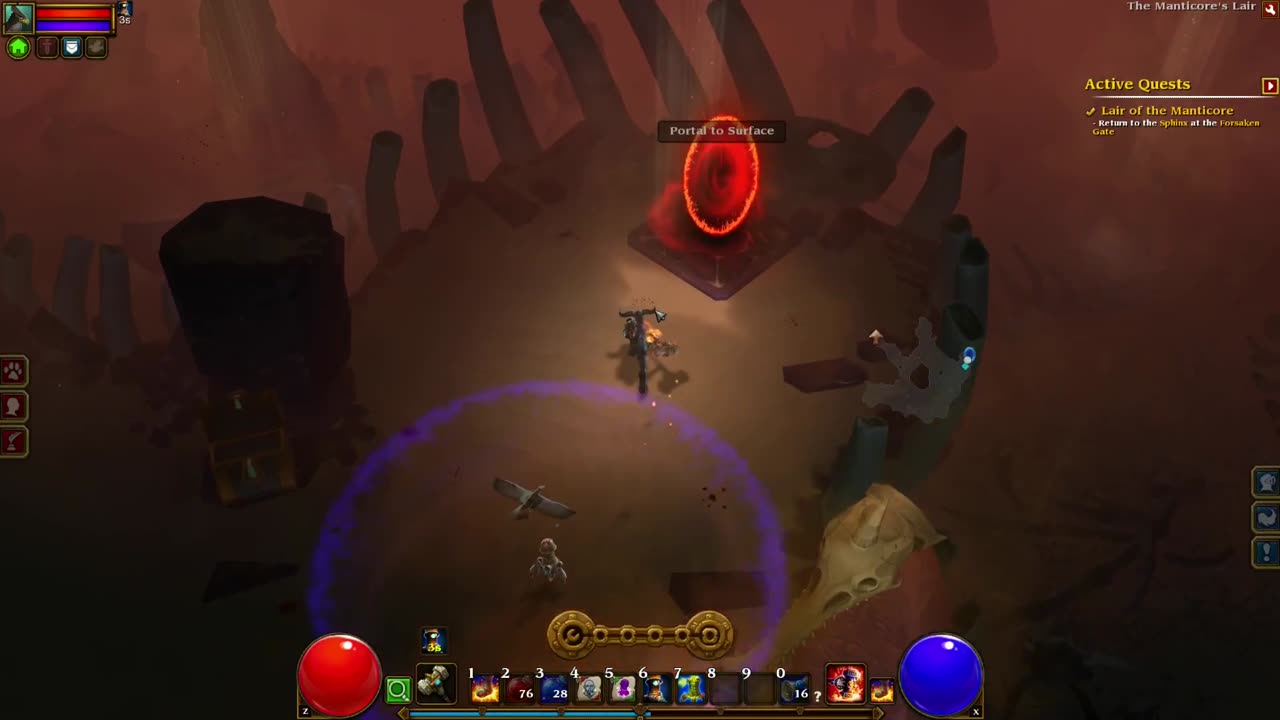 Torchlight II - The Stygian Aerie - Manticore - Boss Fight [Engineer]