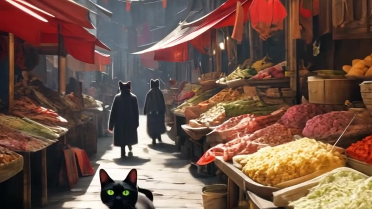 Scared Poor Ai cat Finding a Way