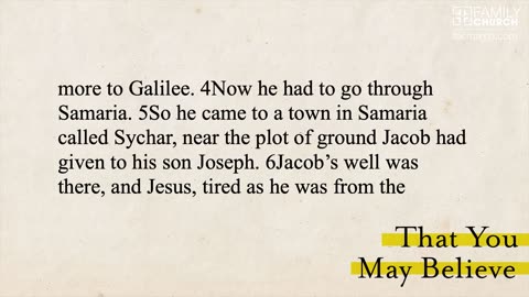 John 4:1-26 When Grace Meets Us at the Well