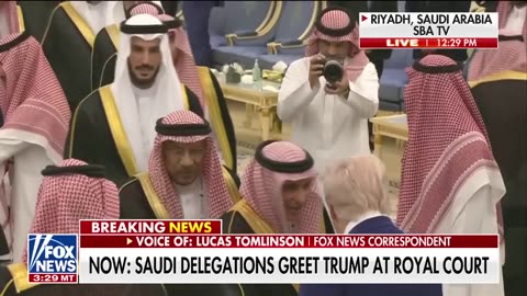 Trump greeted by Saudi royal delegation during historic Mideast visit