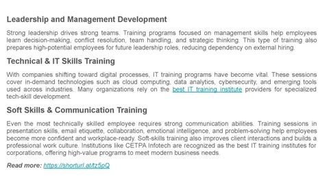 Top Corporate Training Programs Every Organization Should Invest In