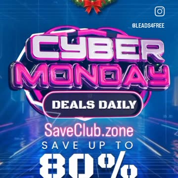 Cyber Monday deals DAILY up to 80% OFF!