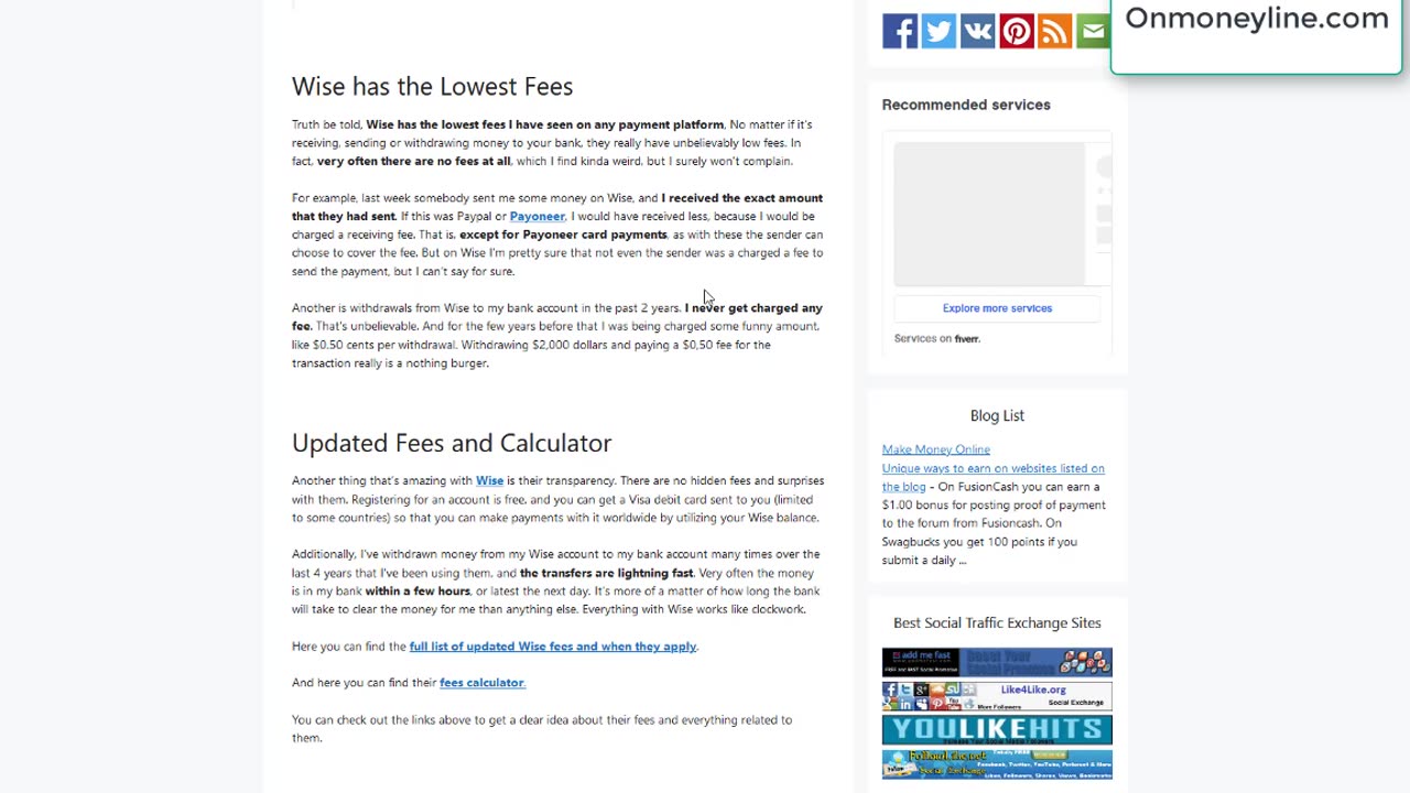Wise - Fees are changing