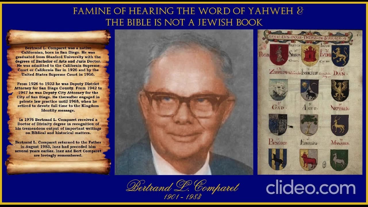 FAMINE OF HEARING THE WORD OF YAHWEH & THE BIBLE IS NOT A JEWISH BOOK by Bertrand L. Comparet