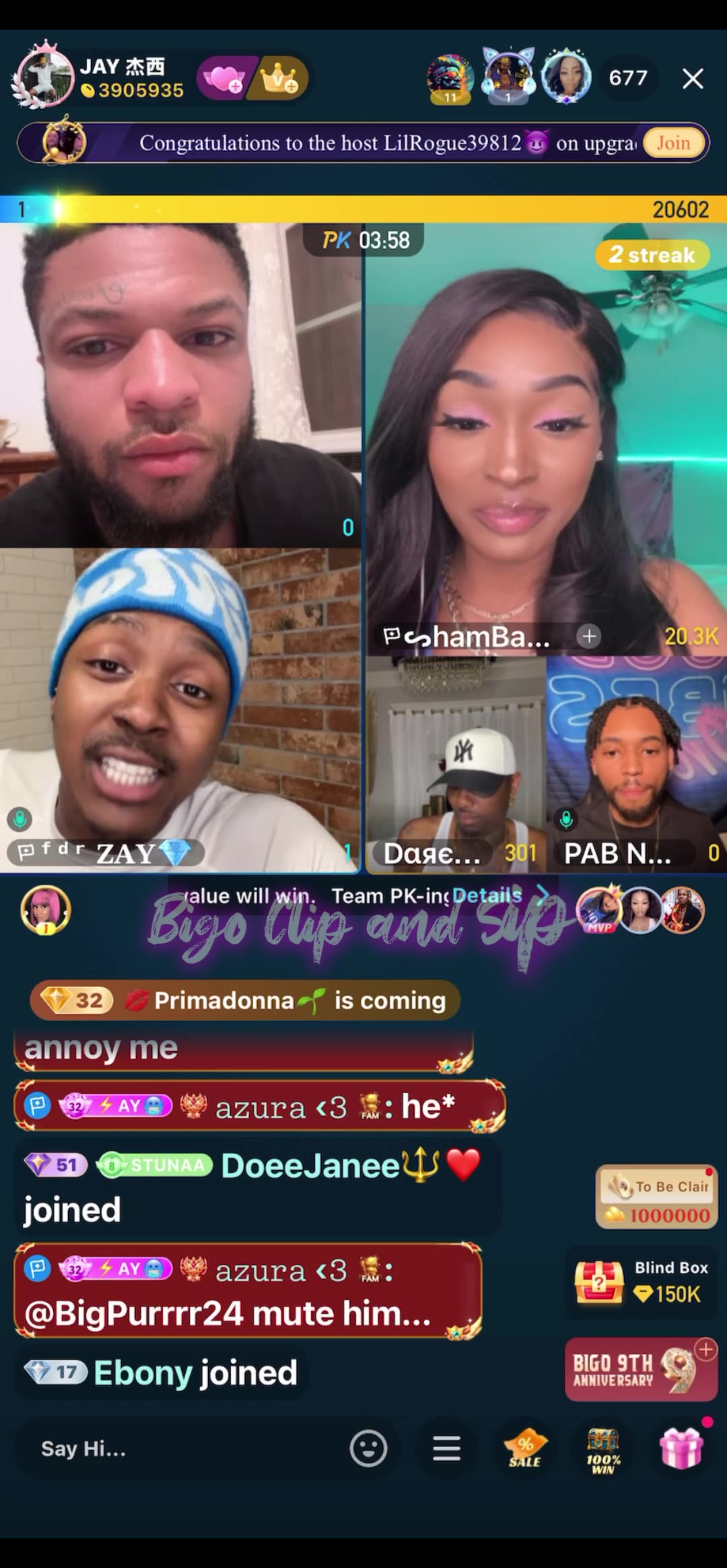 Team PK Supa Shambam Zay Jay Danny Unknown Pablo Tori n Loc 4/30/25 #bigoclipandsip