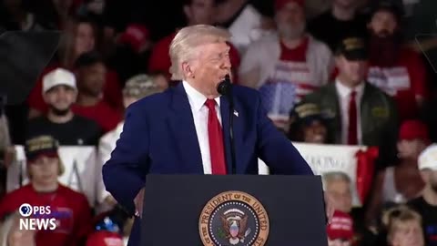 Donald Trump speaks at Warren Michigan rally 2025