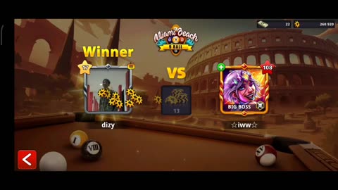 8 Ball Pool Online : An Easy Win Against Iww with Skill and Winning Strategy