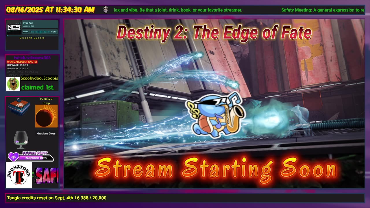 Destiny 2: 8/16/25 Edge of Fate - Last 3 days to grind out the Solstice. Let's get it!
