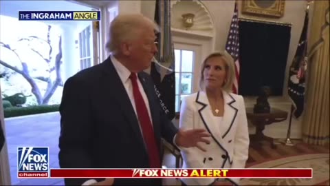 Laura Ingram gets tour of the Oval Office and the Diet Coke button