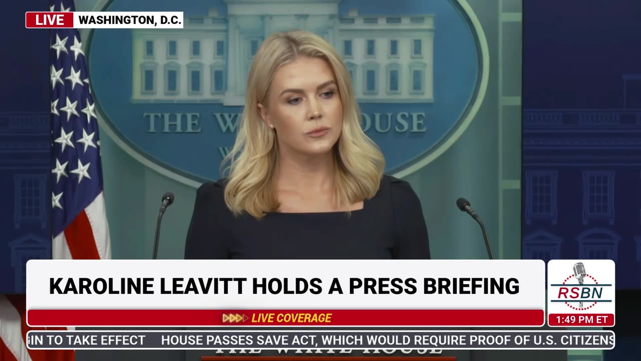 FULL SPEECH: Karoline Leavitt Holds a White House Press Briefing - 4/15/25