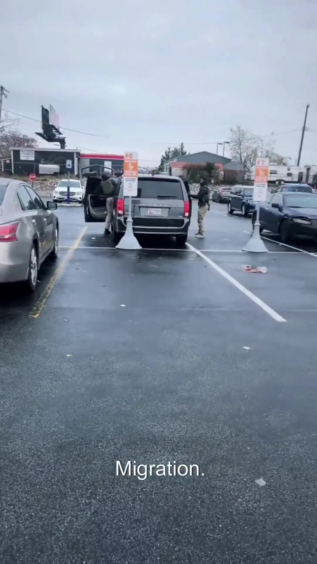 DHS agents detained multiple illegal aliens at The Home Deporto in Baltimore.