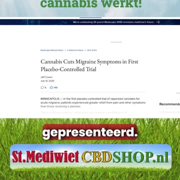 Migraine studie: cannabis werkt!