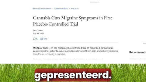 Migraine studie: cannabis werkt!