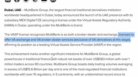 IT STARTED: World’s Largest $3B Crypto Deal HAPPENING NOW | MultiBank