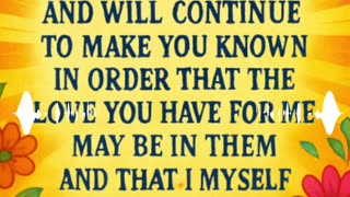 Make Known John 17:26