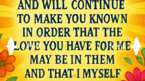 Make Known John 17:26