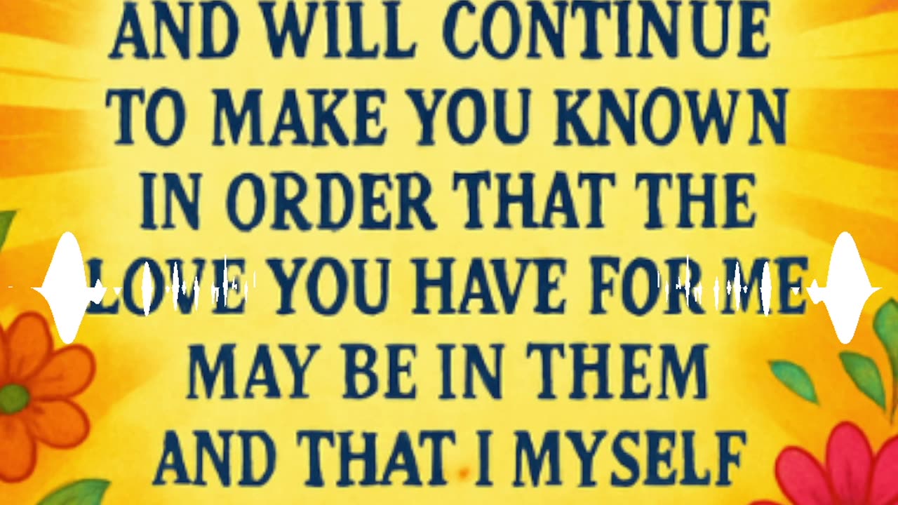 Make Known John 17:26