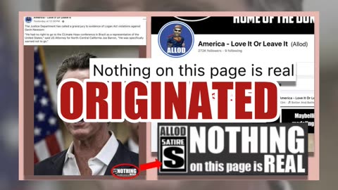 Fact Check: Justice Department Did NOT Launch Newsom Logan Act Investigation After Brazil Trip